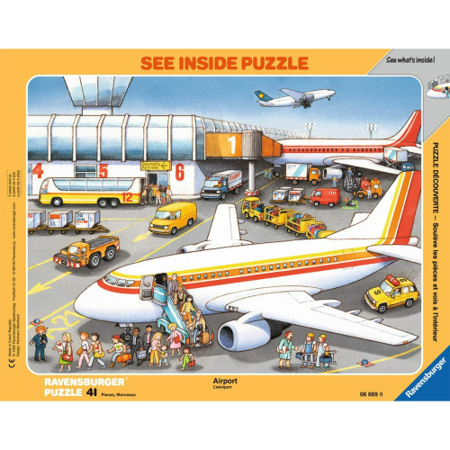 A 40-piece Look Inside Puzzle: The Airport